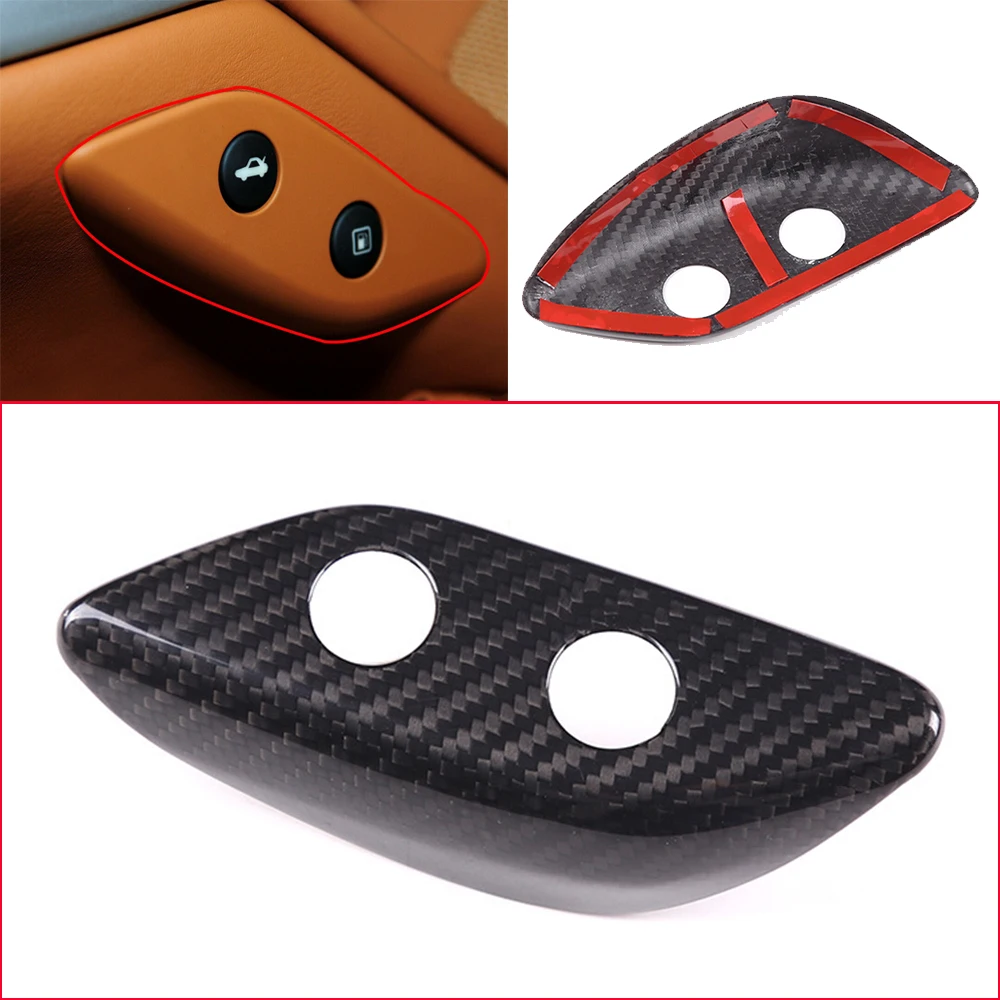 

Real Carbon Fiber Indoor Fuel Tank Switch Panel Cover Decoration Trim Rod for Ferrari F12 Berlinetta 13-17 Car Accessories