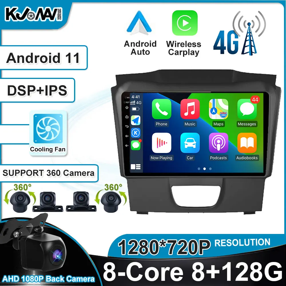 

Car Radio Android 11 IPS DSP 9 inch Touch screen GPS Navigation Multimedia Player For Isuzu DMAX 2015-2019