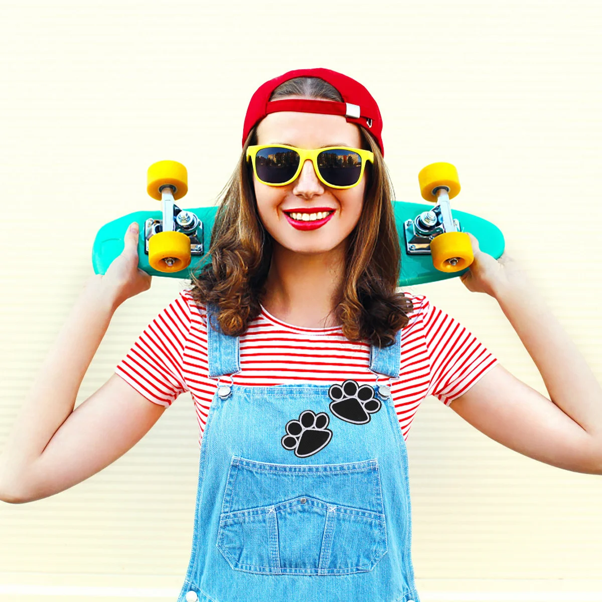 

Patchespatch Dog Paw Iron Clothes Embroidery Applique Sewingembroidered Sew Appliques Badges Backpack Stickers Clothing Jackets