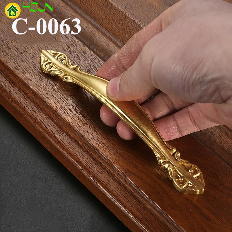 1 шт. высокое качество китайская античная латунь золотая ручка европейский стиль