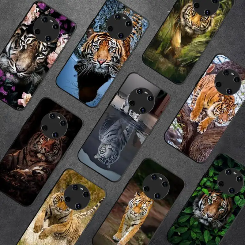 

Animal Tiger Phone Case for Huawei Y 6 9 7 5 8s prime 2019 2018 enjoy 7 plus
