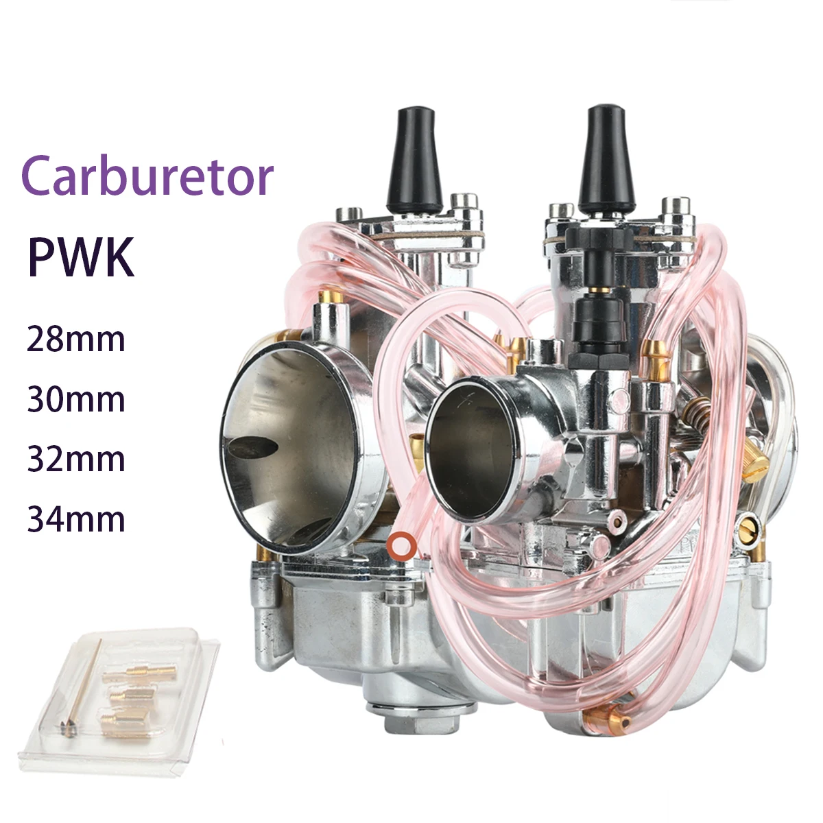 

Universal 28 30 32 34mm PWK Electroplate Silver Carburetor With Power Jet For 85 100 125 150 175 250 300cc Motorcycle Dirt Bike