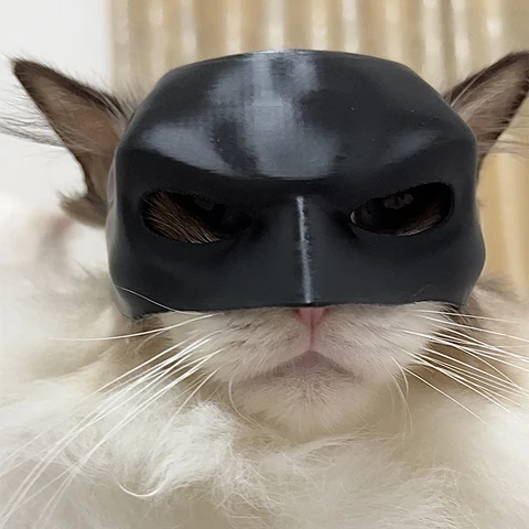 Новая 3d печать кошка летучая мышь маска собака забавная гарнитура кошачий головной убор маска для домашних животных украшение для лица 2024