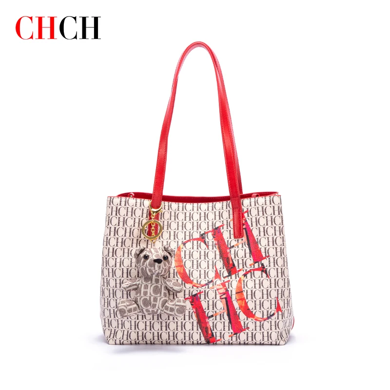 CHCH 2023 Large-capacity Women's Handbag With Private Pockets Fashion Bucket Bag Underarm One-shoulder Tote Women's Handbag