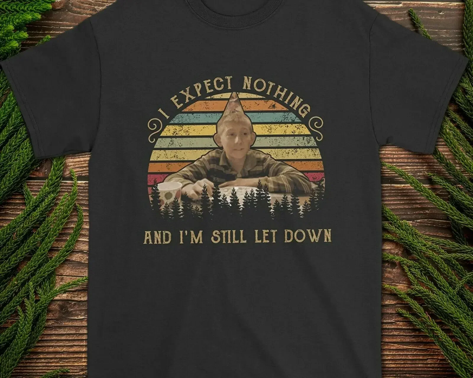 Я ожидал ничего Малкольма в середине винтажной футболки уилкерсон