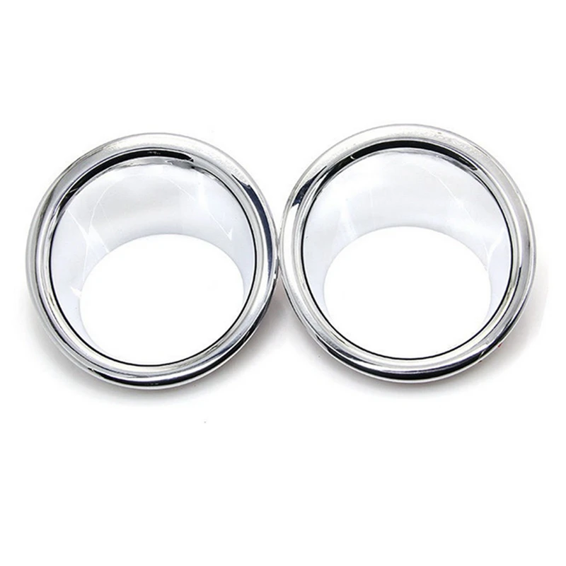 

Car Front Bumper Fog Light Decoration Cover Accessories For Jeep Wrangler JK 2007-2017 Chrome