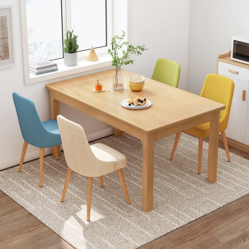 

Aoliviya Official Square Dining Table Modern Simple and Simple Small Apartment Dining Tables and Chairs Set Rental Room Dining T