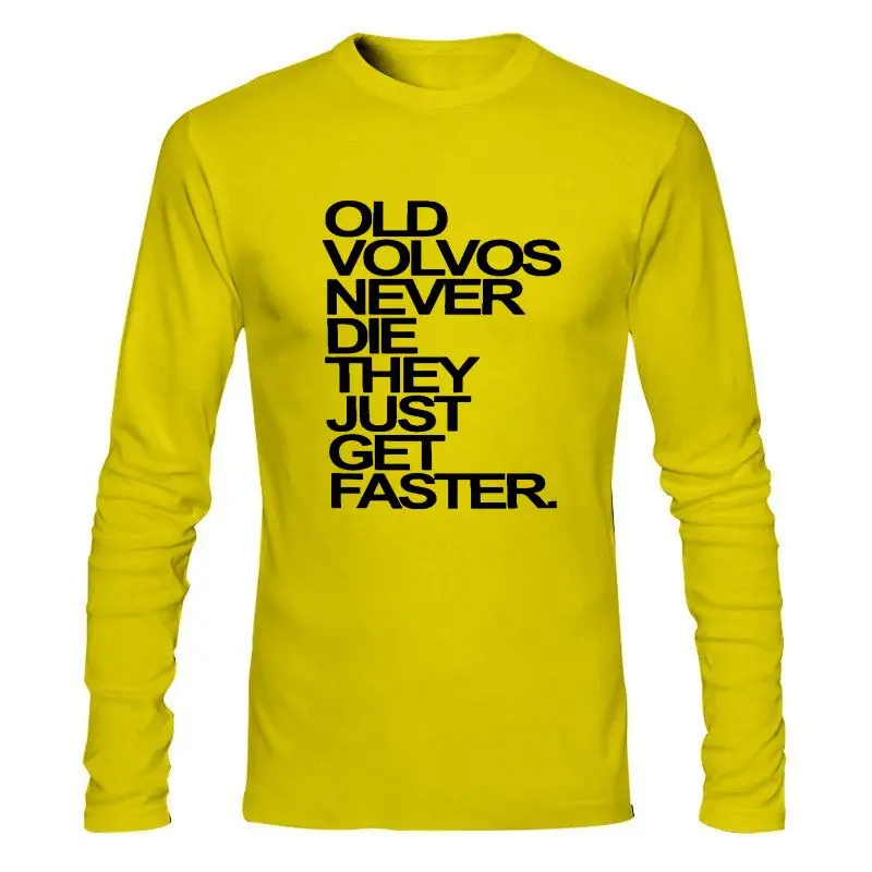 

Мужская одежда, мужская футболка Herren Old Volvos schnuвам Never Die Cotton Graphic, забавная футболка, Новинка