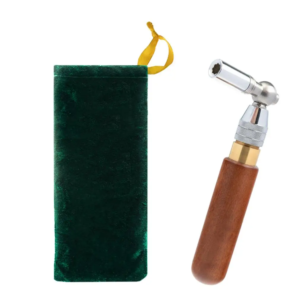 

Professional Wooden & Stainless Steel Handle Piano Tuning Hammer and Bag