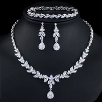 high quality luxury zircon jewelry set women arabic dubai bride wedding party boutique accessory parrure bijoux femme mariage