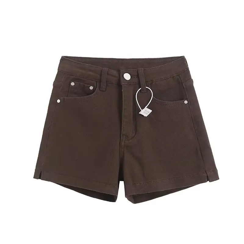 Jenny&Dave Ins Blogger High Street Vintage Washed Distressed Fashion Stretch Denim Shorts Casual Bermuda