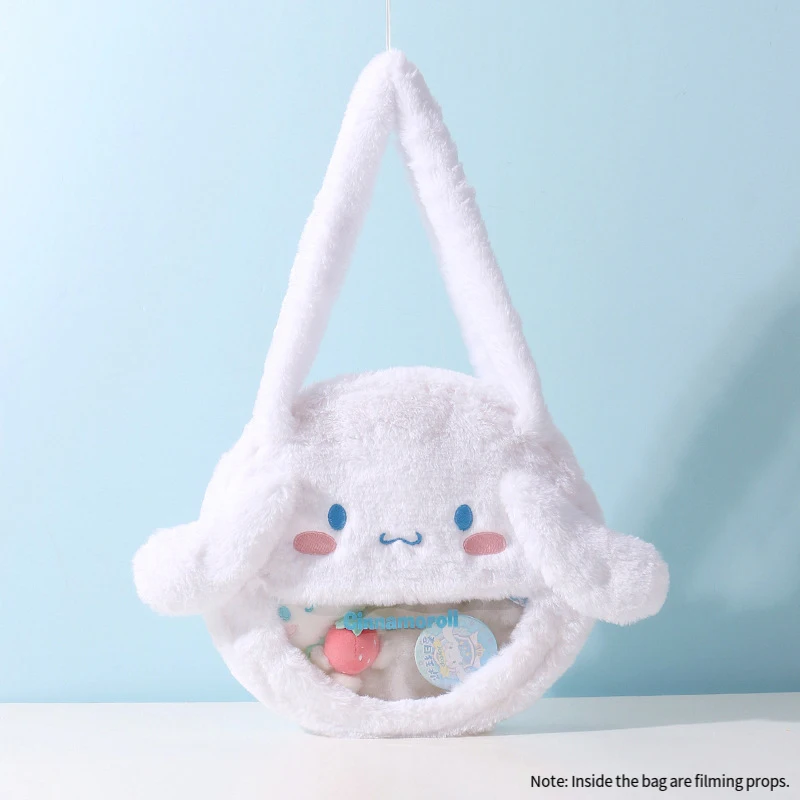 Kuromi Sanrios сумка через плечо бархатная на милый Cinnamoroll Kawaii мультфильм девчачье