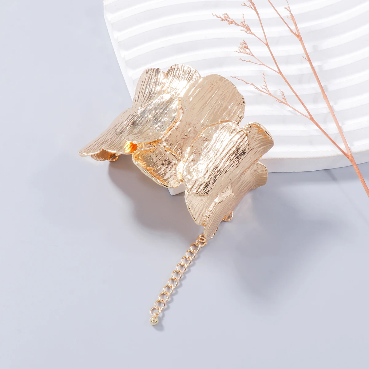 Новинка 2024 металлический браслет ZAA для женщин винтажный Открытый неправильной