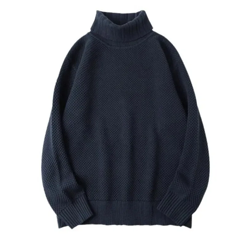 Женский хлопковый свитер с воротником большого размера текстурированный