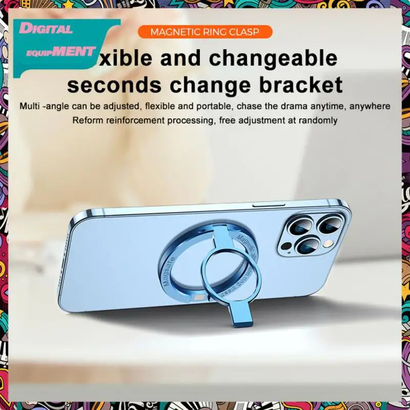 

Aluminum Alloy Finger Ring Bracket Ultra-thin Smartphone Mount Adjustable Holder Kickstand Phone Accessories For Iphone Samsung