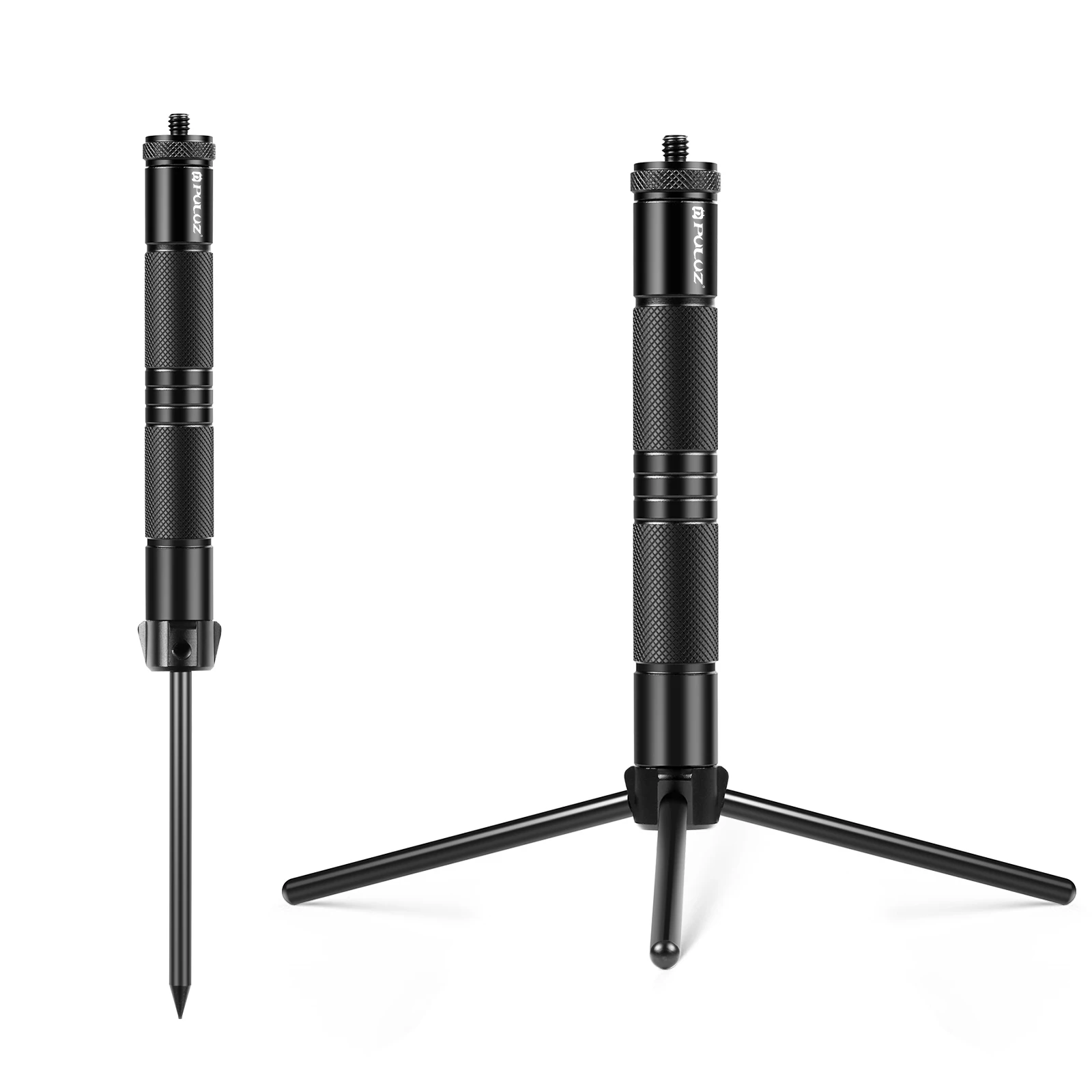 

Aluminum Alloy Light Stand Live Tripod Camping Ground Holder Foldable
