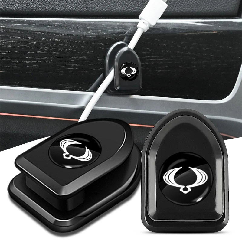 

4pcs Car Logo Mini Hook Accessories for SsangYong Actyon Turismo Ssang Yong Rodius Rexton Korando Kyron Auto Interior