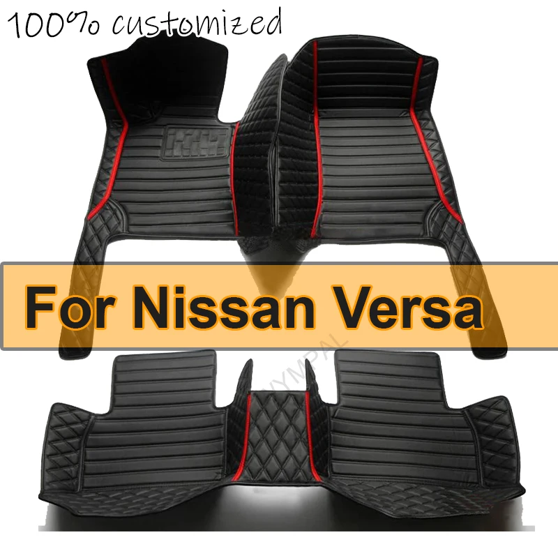 Автомобильные коврики для Nissan Versa 2011 2012 2013 2014 2015 автомобильные роскошные кожаные