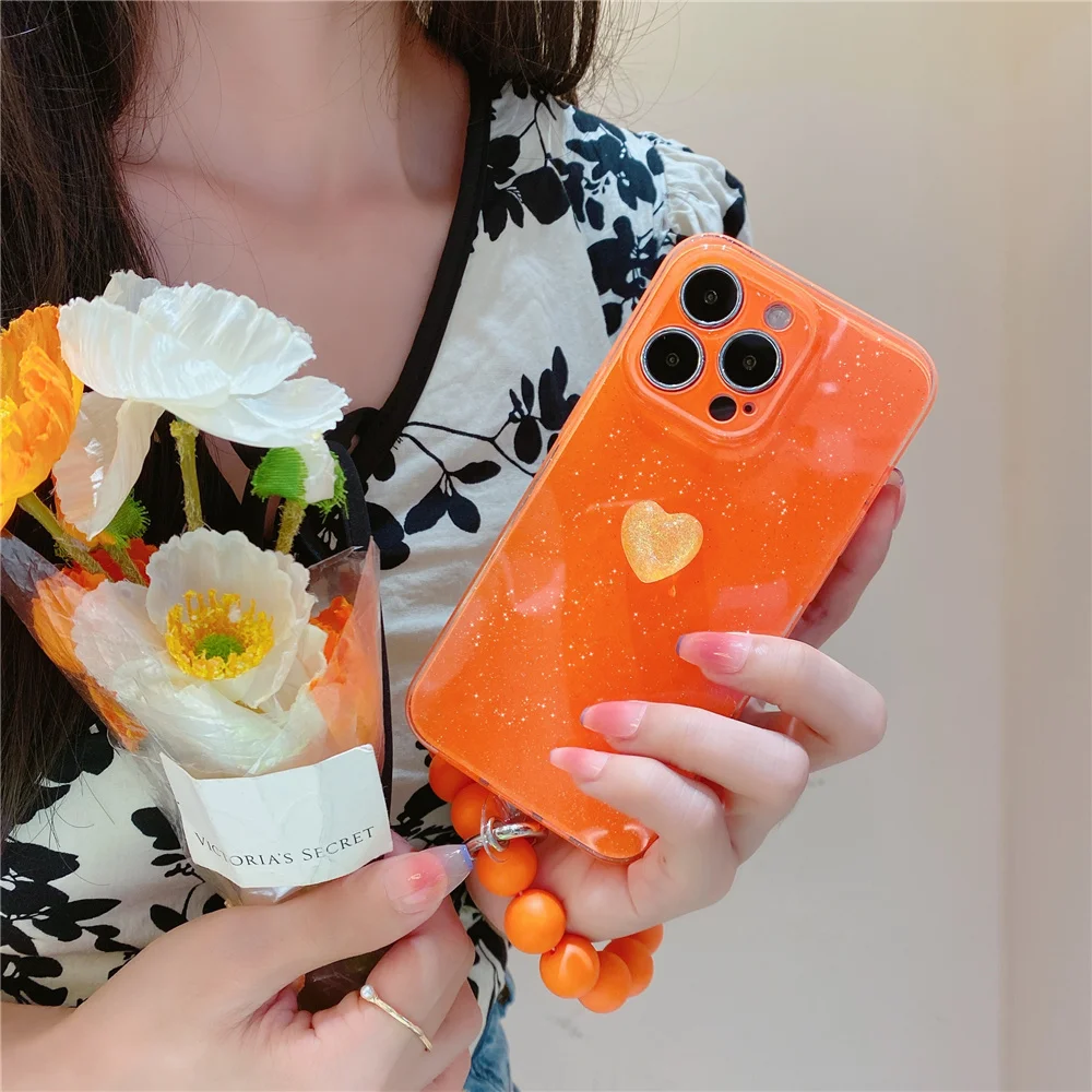 Флуоресцентный Прозрачный чехол для телефона мягкий яркий iPhone 13 12 11 Pro Max XS XR X 7 8 Plus