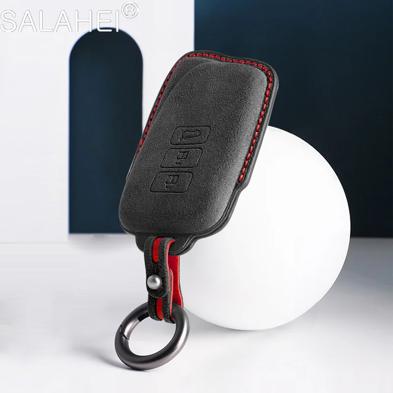

High-quality Suede Key Case Cover Holder Shell For Lexus ES200 300H RX UX260 Keychain Male And Female Car Refitting Accessories