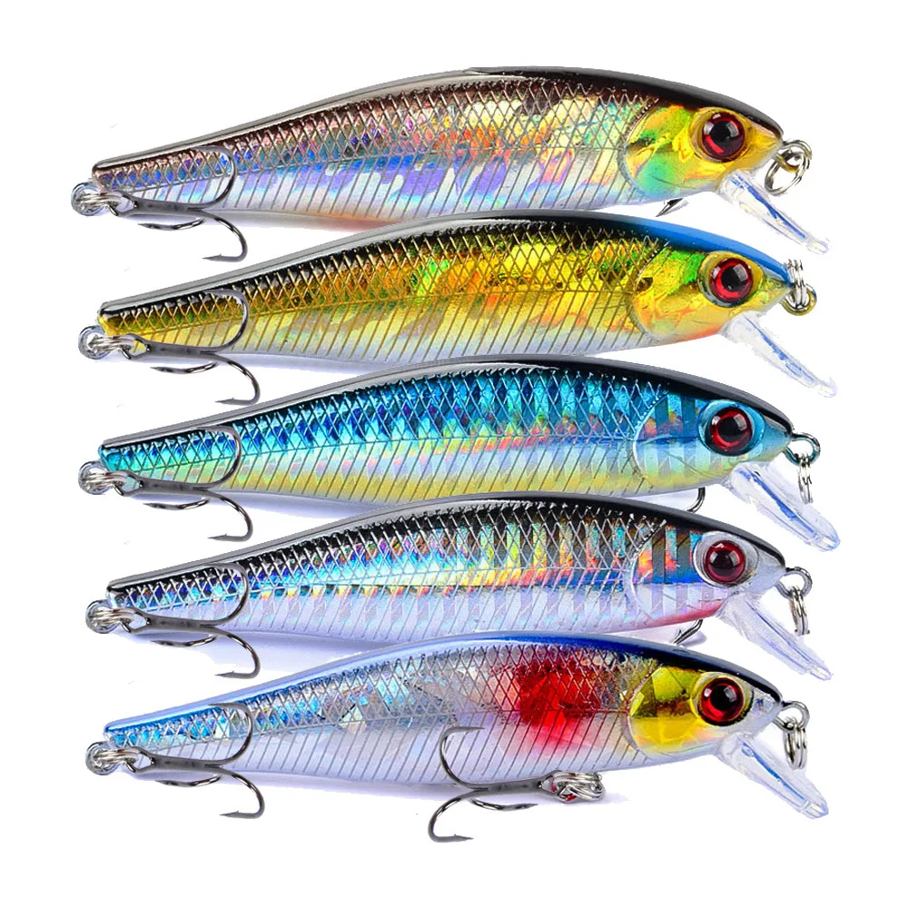 1PCS 8.5cm 9.2g  Minnow Fishing Lures 3D Eyes Artificial Hard Bait Pesca Floating Wobbler Crankbaits Carp Bass Tackle Wholesale