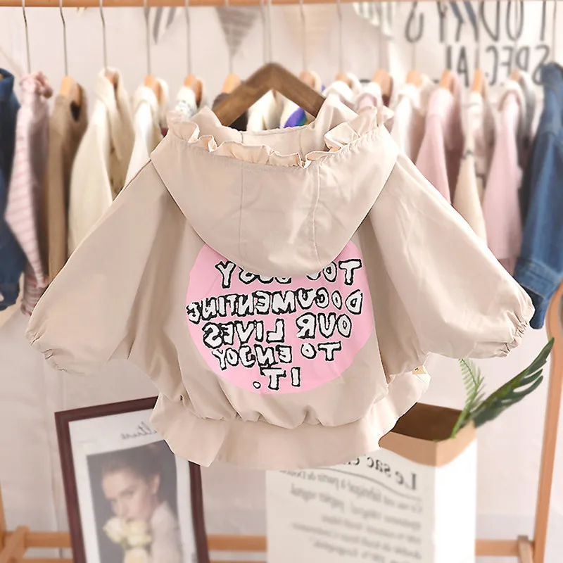 

Куртка детская демисезонная с капюшоном и капюшоном, на девочку