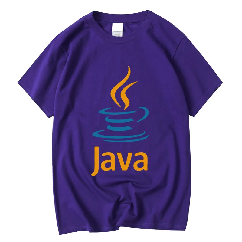 XIN YI Men's High Quality 100% cotton JAVA letter printing T shirt casual loose Cool tshirt o-neck t-shirt tee t shirts men tops