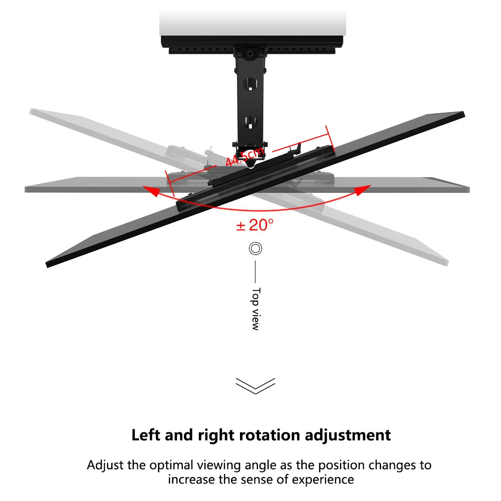 Кронштейн для телевизора 32-50 дюймов подъемный газовый пружинный гидравлический