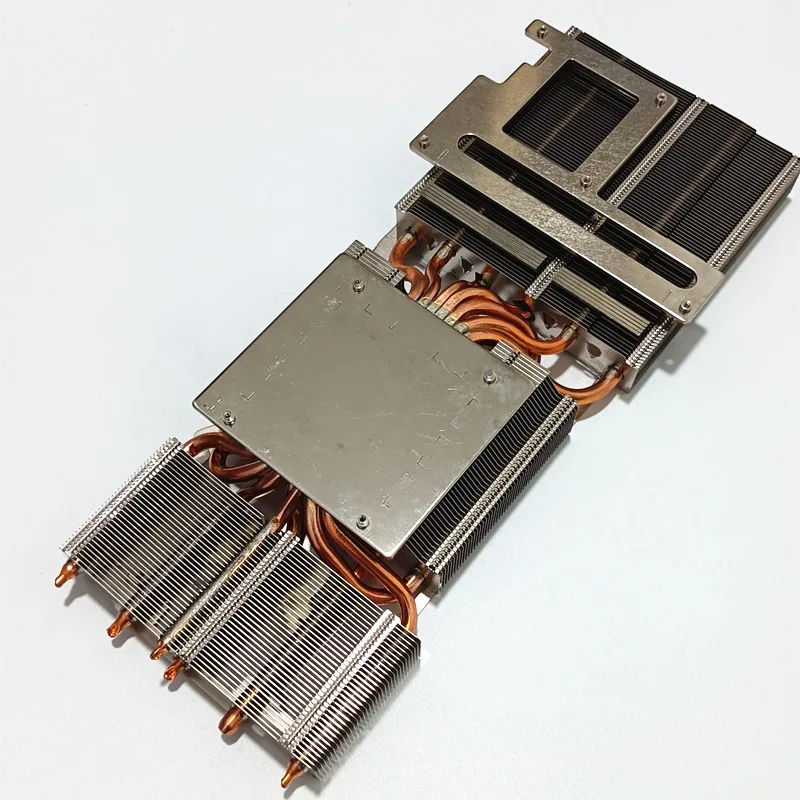 

JUULASEN 770g 7pcs Copper Heatpipe DIY PC Video Graphics Card Heatsink GPU Chip Cooling Radiator Fins 58*68mm Hole Spacing