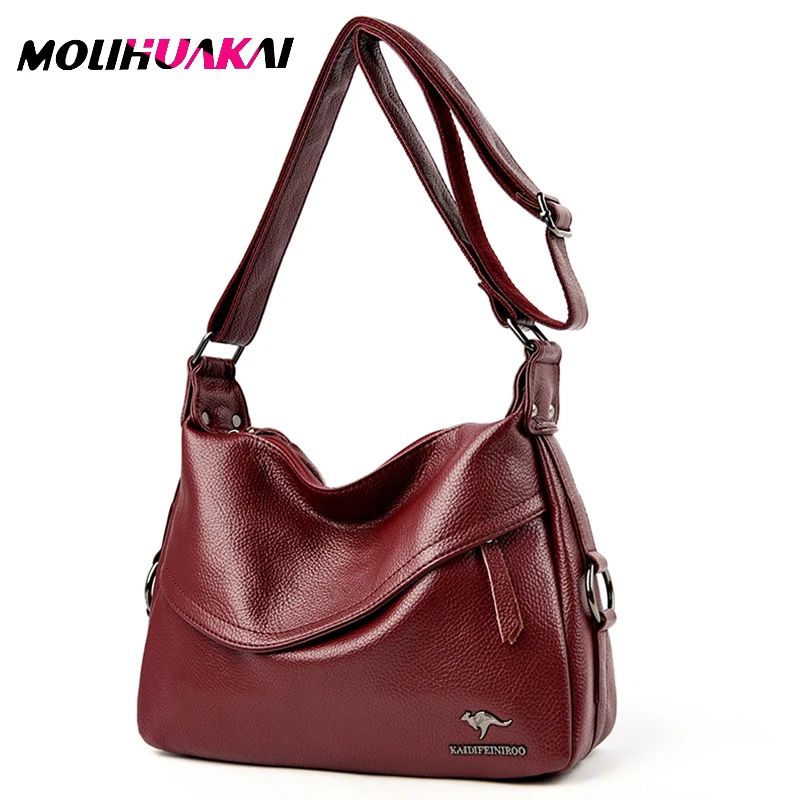 

Large Capacity Ladies PU Leather Handbag 2021 High Quality Leather Luxury Shoulder Bags Female Pack Designer Messenger Bag