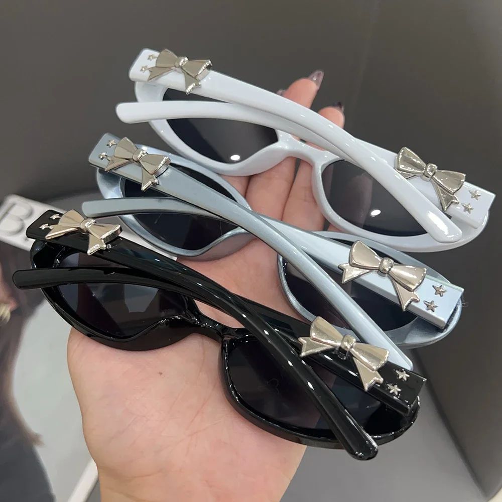 Модные солнцезащитные очки овальной формы для женщин в Корейском стиле с защитой