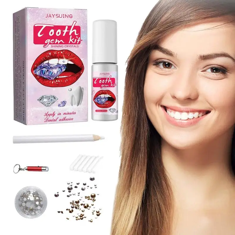 

Профессиональные принадлежности для рукоделия, белый цвет, красивый набор для нанесения, многофункциональный набор бижутерии для зубов, съемные зубы