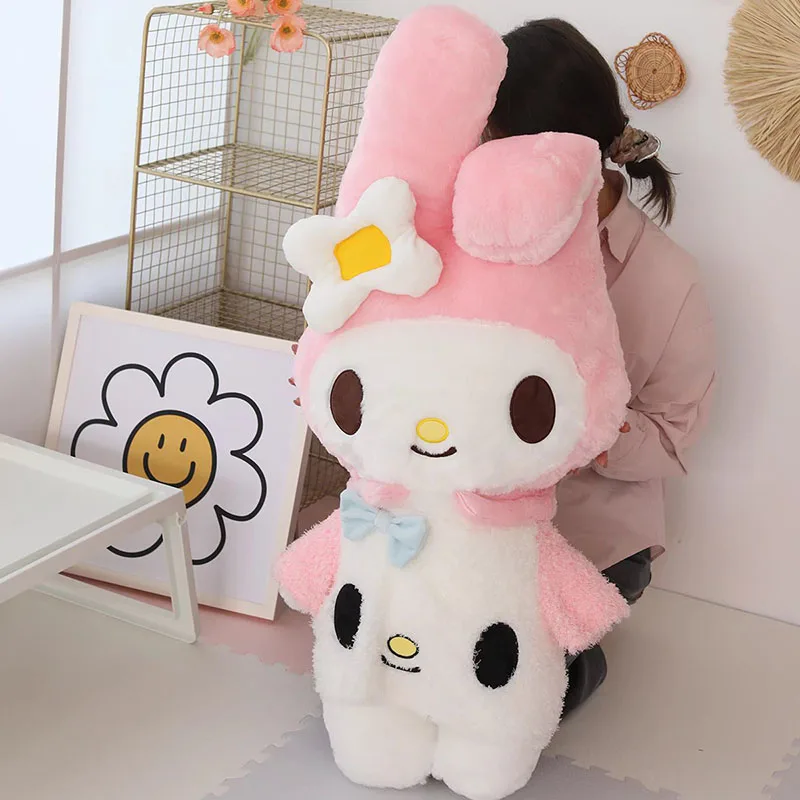 

New Style Melody Plush Toy Anime Pillow Anime Melody Stuffed Doll Large Sofa Cushion Kawaii Plush Cover Lovely Room Decora Gift