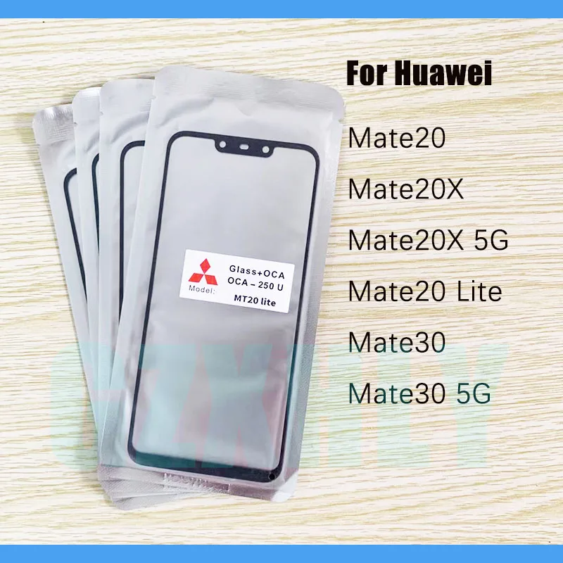 10 шт./лот переднее стекло + OCA LCD Внешний объектив для Huawei Mate20 Lite Mate
