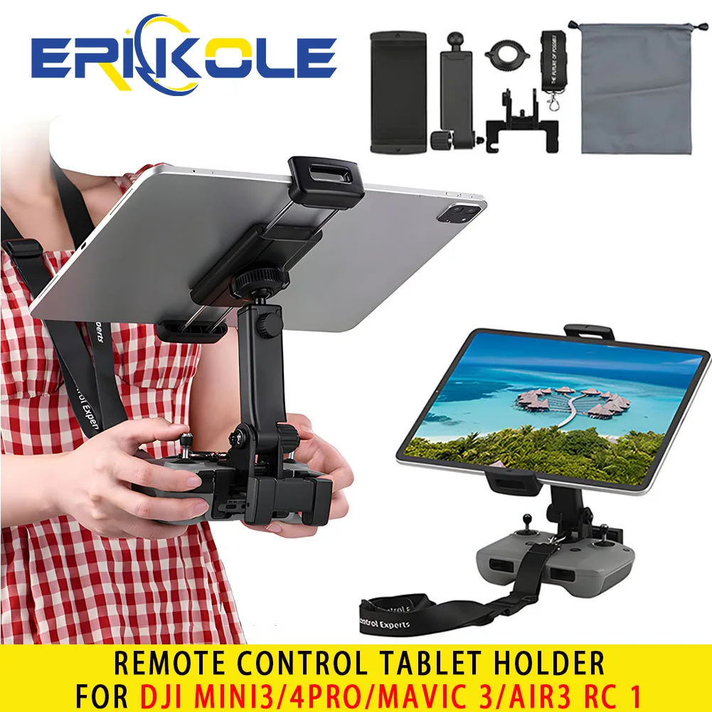 

RC-N1 N2 Remote Controller 4.7-12.9In Tablet Holder Mount for DJI AIR 3/Mini 4 Pro/3 Pro Drone RC Adjustable Extended Bracket