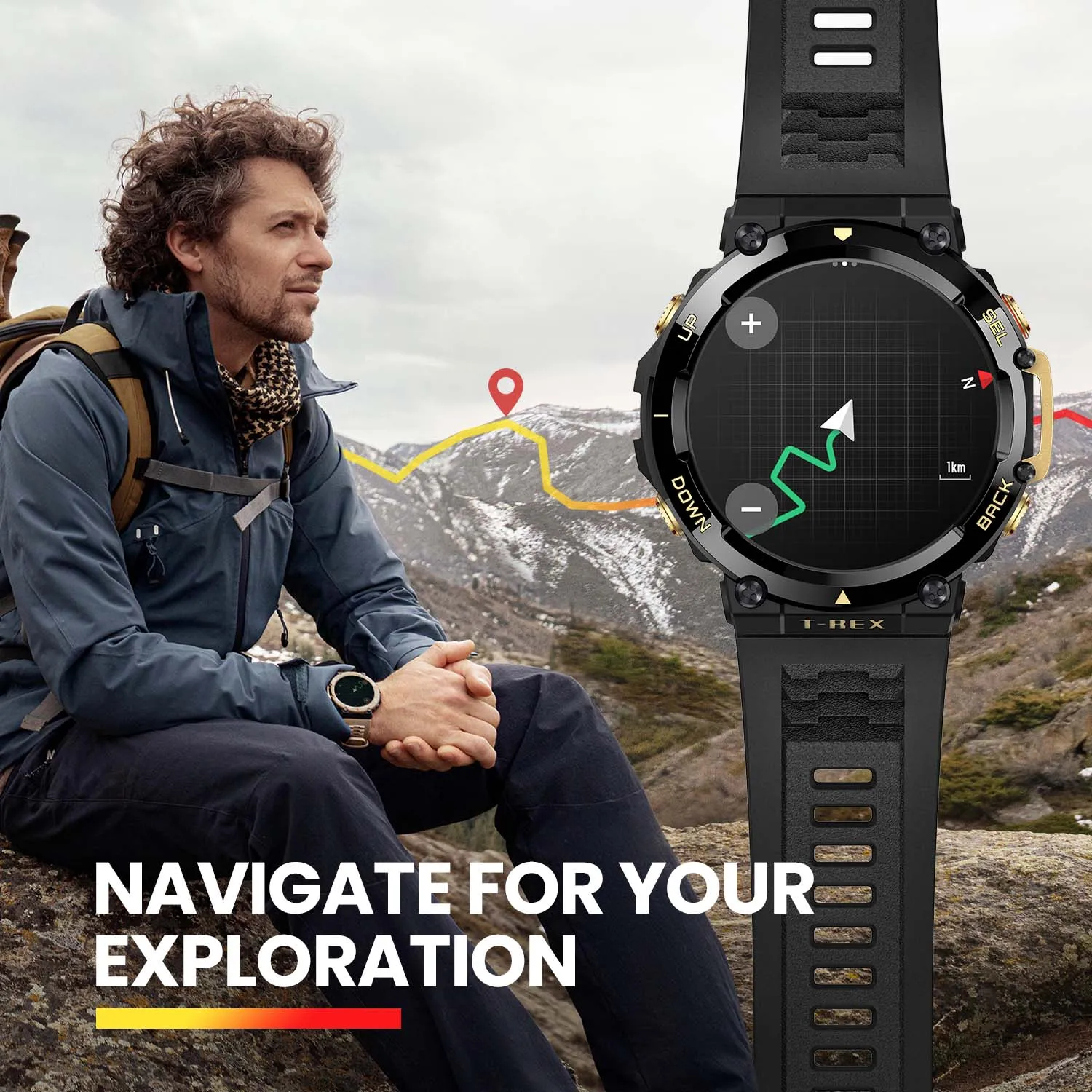 Новые смарт-часы Amazfit T Rex 2 T-Rex Dual Band Route Import 150+Встроенные спортивные режимы