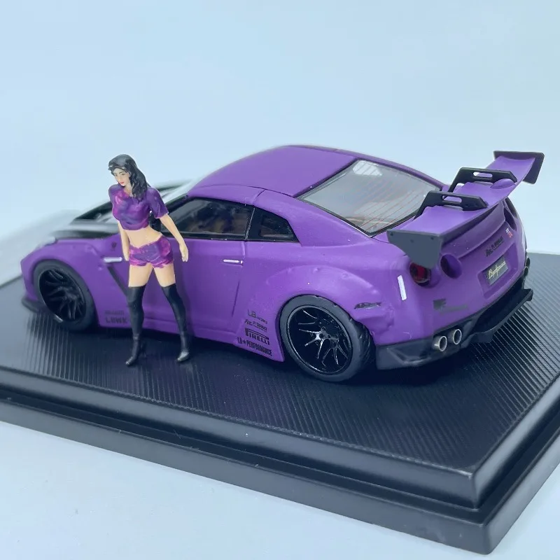 Фото В наличии: Коллекционная модель автомобиля LB GTR 1:64 из литого сплава, 1.5V, креативный декоративный предмет, праздничный подарок №5