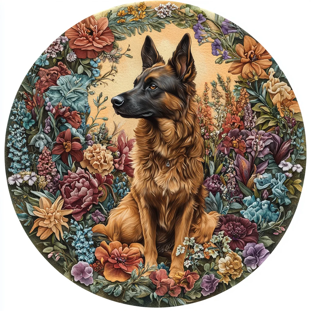 Индивидуальные украшения для домашних животных в виде немецкой овчарки