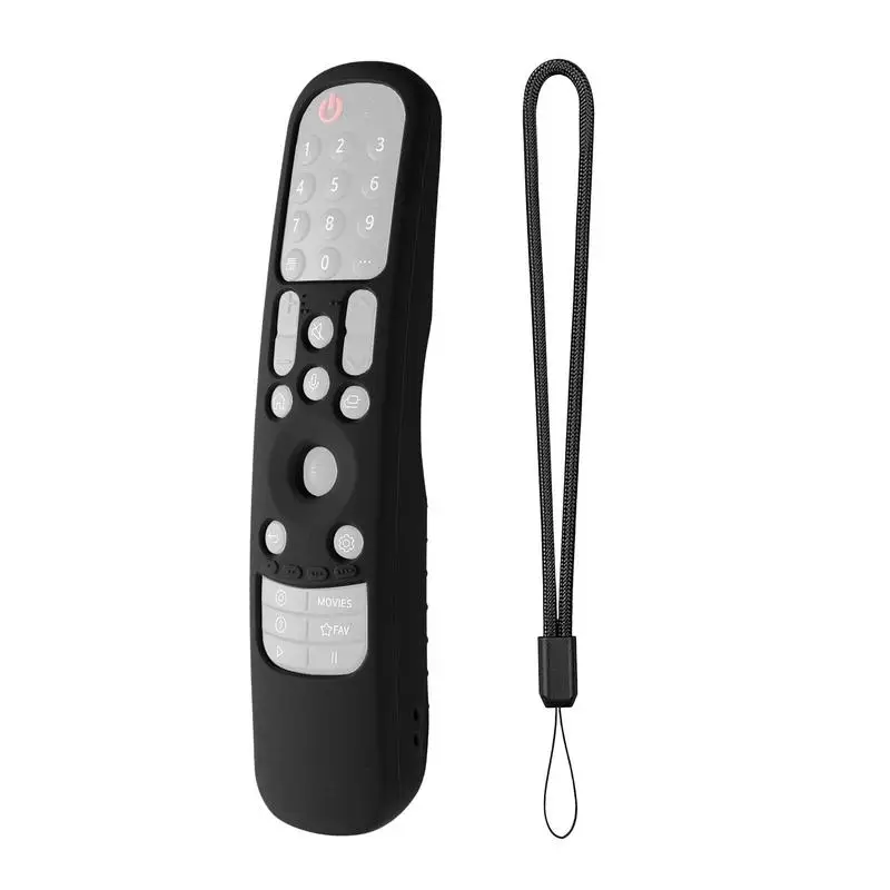 

For LG MR21GA / MR21GC Smart TV Remote Control Protective Case Shockproof Soft Silicone Cover Anti-drop Shell With Lanyard
