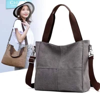 new fashion womens bag canvas handbag messenger bag for women designer brand female casual shoulder cloth bag totes shopper