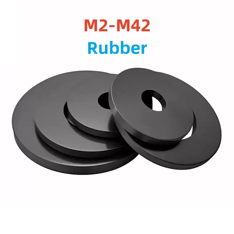 

Резиновые плоские шайбы M2-M42 черные