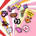 Булавки Crocs для женщин, аксессуары для обуви, короны, шармы, значки, мультфильм сделай сам, сердце, украшение из ПВХ, элегантный подарок для детей, набор для девочек