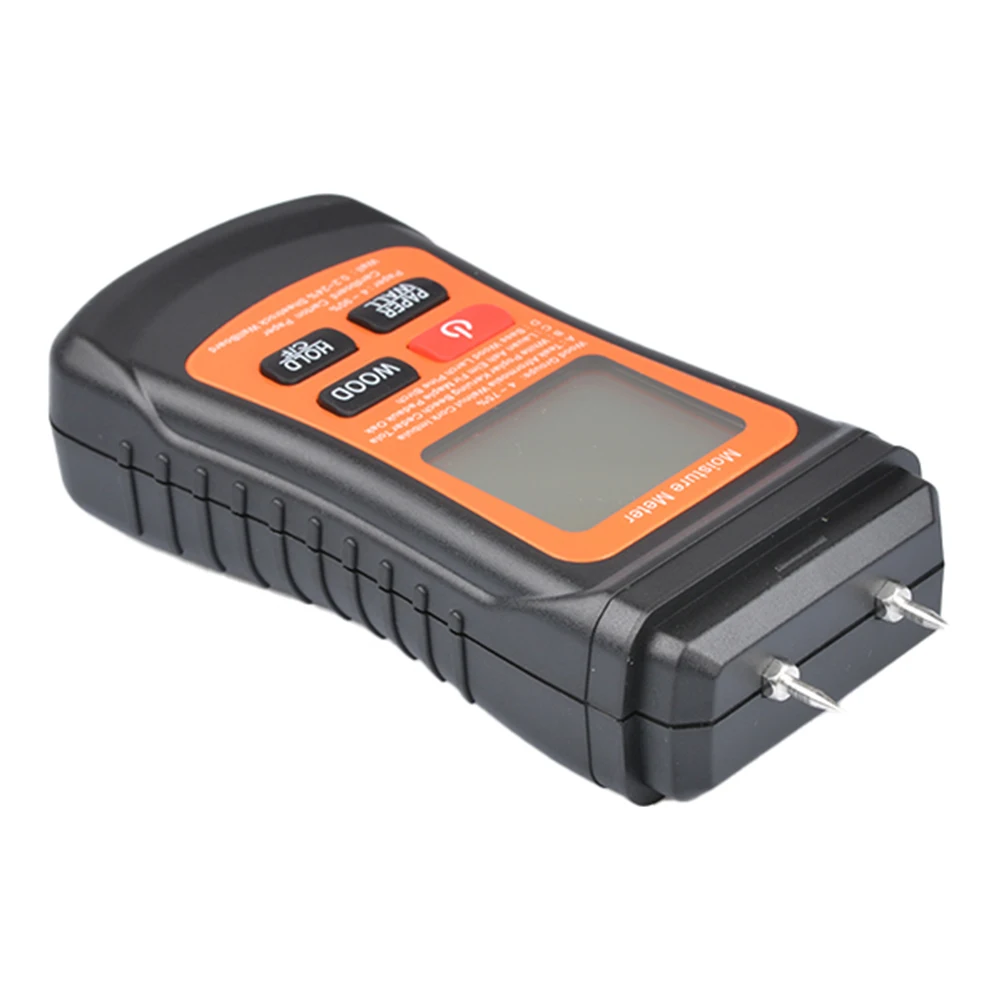 Двухконтактный тестер влажности бумаги с дисплеем температуры цифровой