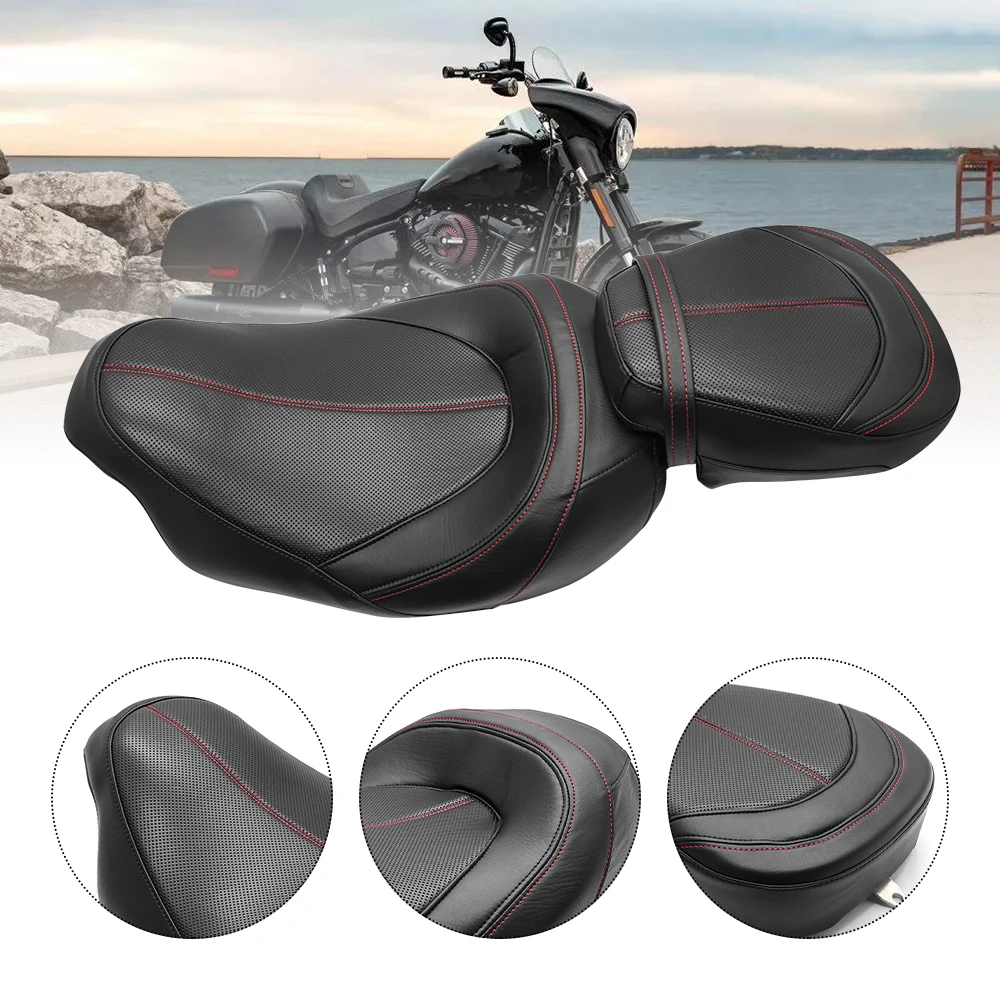 

For Harley Touring Street Glide CVO Road King Special FLTRX FLTRXS 2009-2021 Motorcycle Two Up Driver Front Rear Passenger Seat