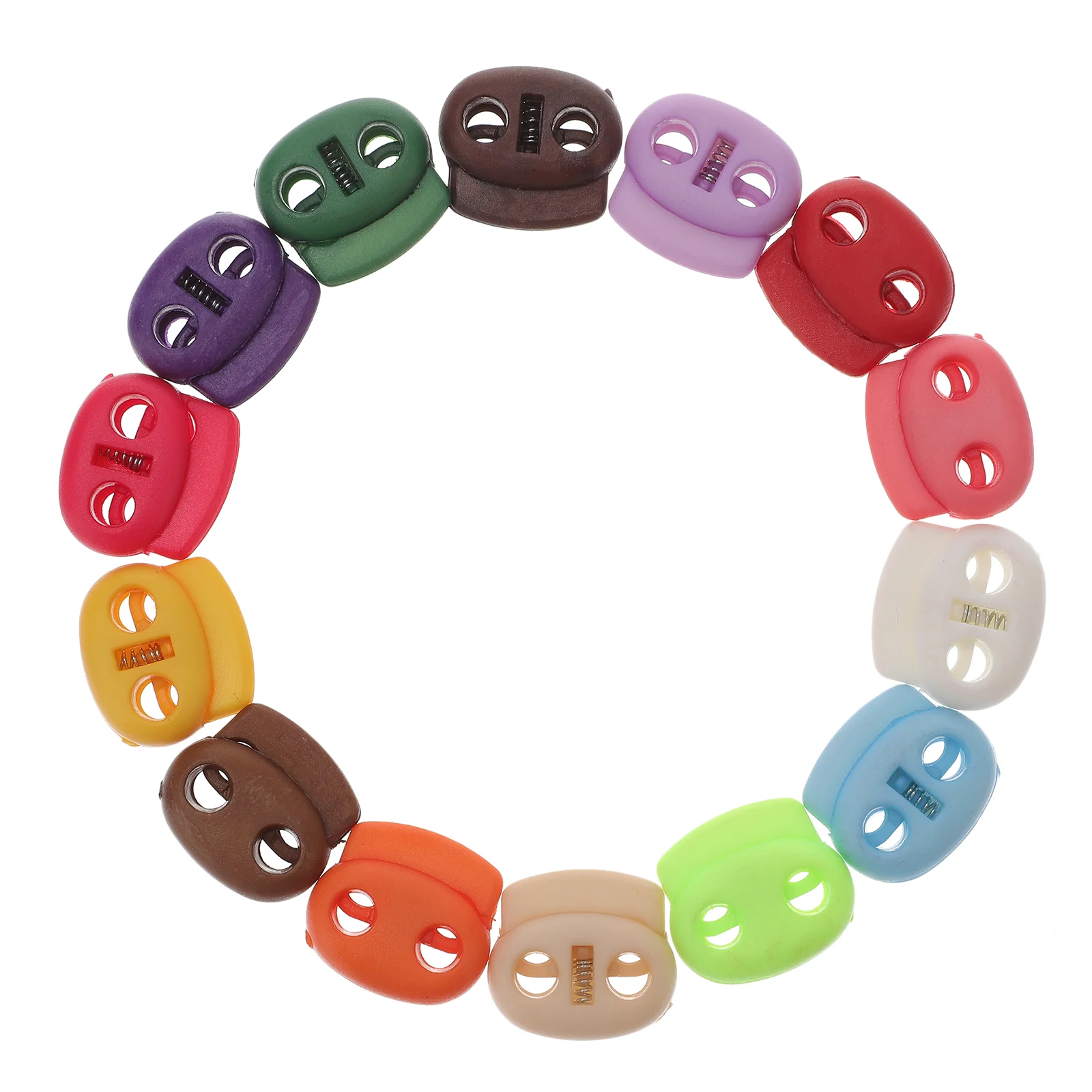 

Cord Spring Lock Buttons Diy Button Stopper Oval Fastener Cordlock Sewing Stoppers Drawstring Paracord Hole Double Drawstrings