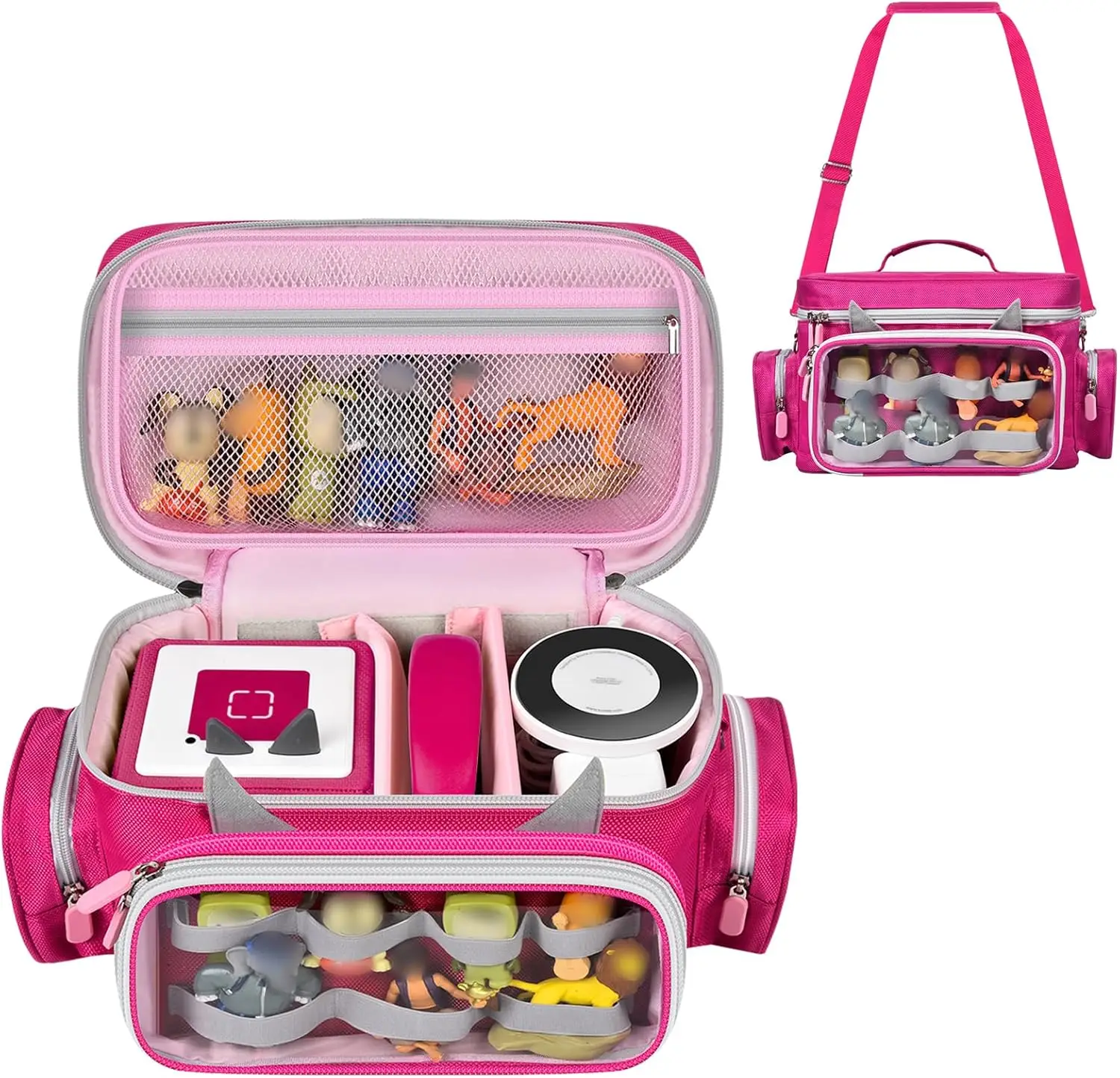 

Сумка Для Хранения Аудиоплеера, Совместимая С Toniebox, Портативный Дорожный Чехол Для Персонажей Tonie И Наушников