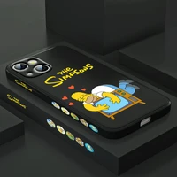 the simpsons homer for apple iphone 13 12 mini 11 pro xs max xr x 8 7 6s se plus liquid left silicone gel phone case