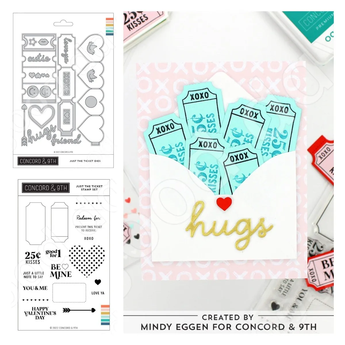 

2023 New Just the Ticket Cutting Dies Stamps Scrapbook Diary Decoration Embossing Template Diy Greeting Card Handmade Hot Sale