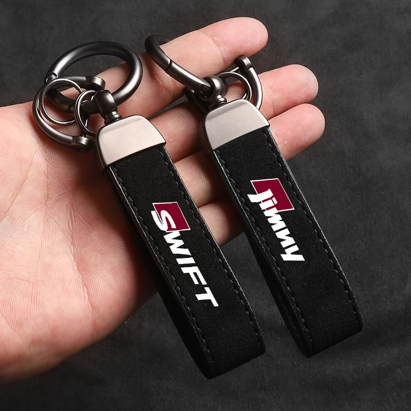 

Car Keychain Suede Keychain Sport Car Key Ring Custom Gift With Logo For Suzuki SWIFT JIMNY sx4 ALTO Ciaz Car Accessories