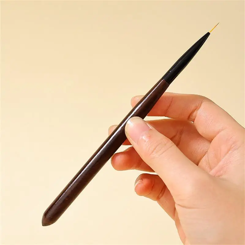 

Wire Drawing Pen Wooden Handle Soft Comfortable Smooth Nail Brush Multifunction Nail Tool Gradient Halo Dye Pen